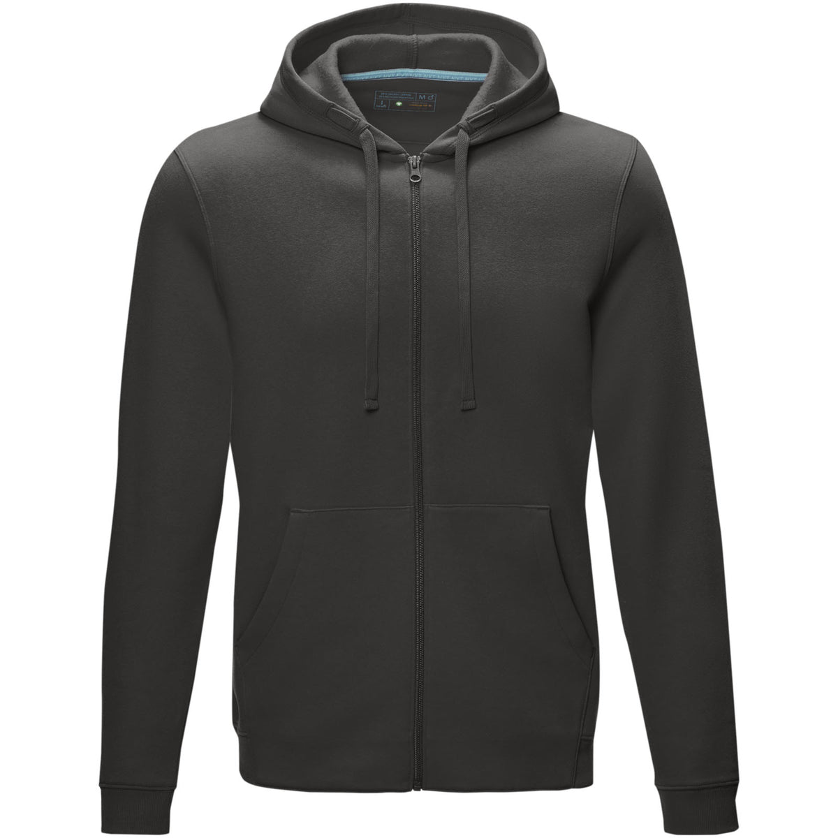 Ruby herrhoodie med hel dragkedja ekologisk