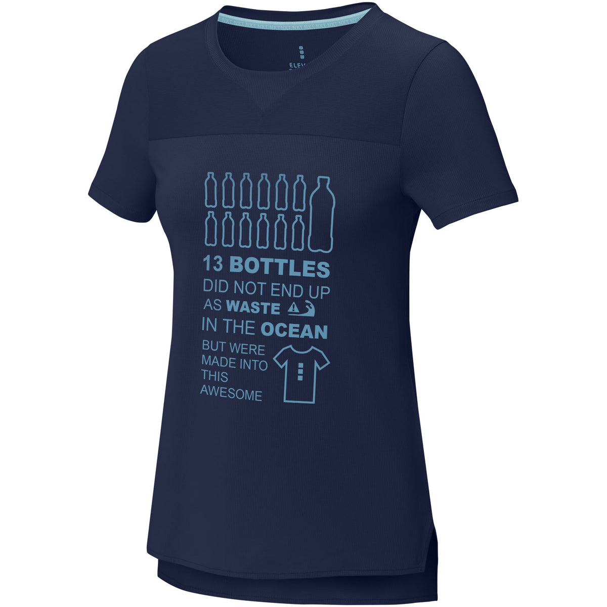 Borax 160 g/m² GRS-återvunnen kortärmad funktions t-shirt dam
