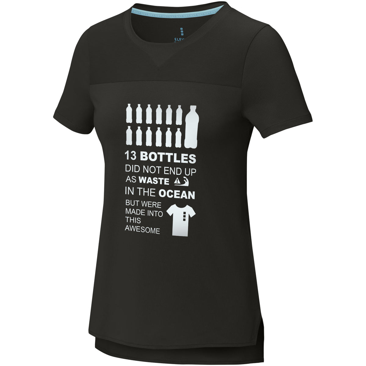 Borax 160 g/m² GRS-återvunnen kortärmad funktions t-shirt dam