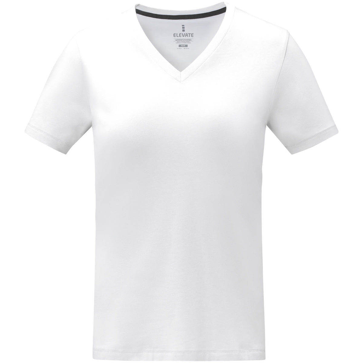 Somoto kortärmad V-ringad t-shirt till dam