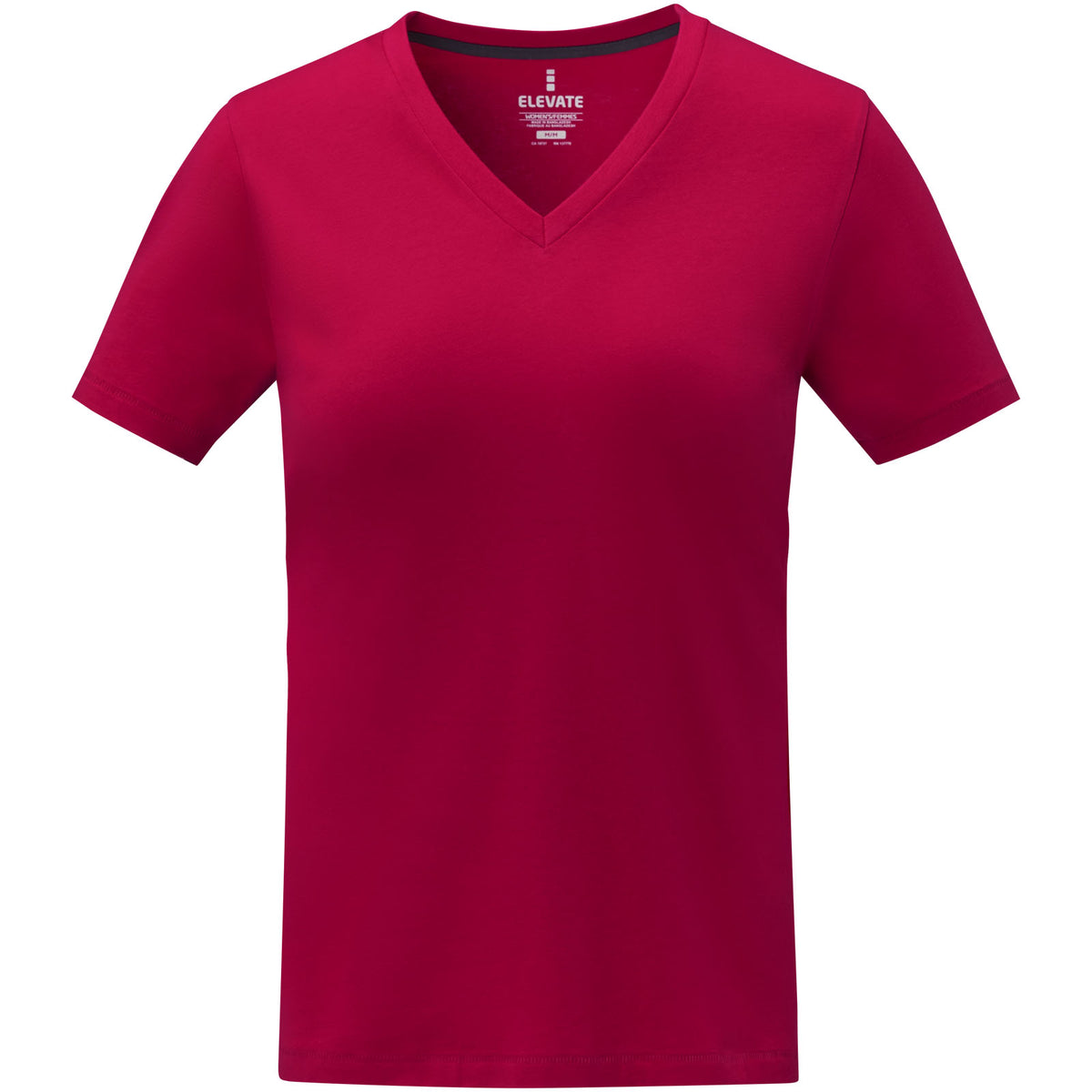 Somoto kortärmad V-ringad t-shirt till dam