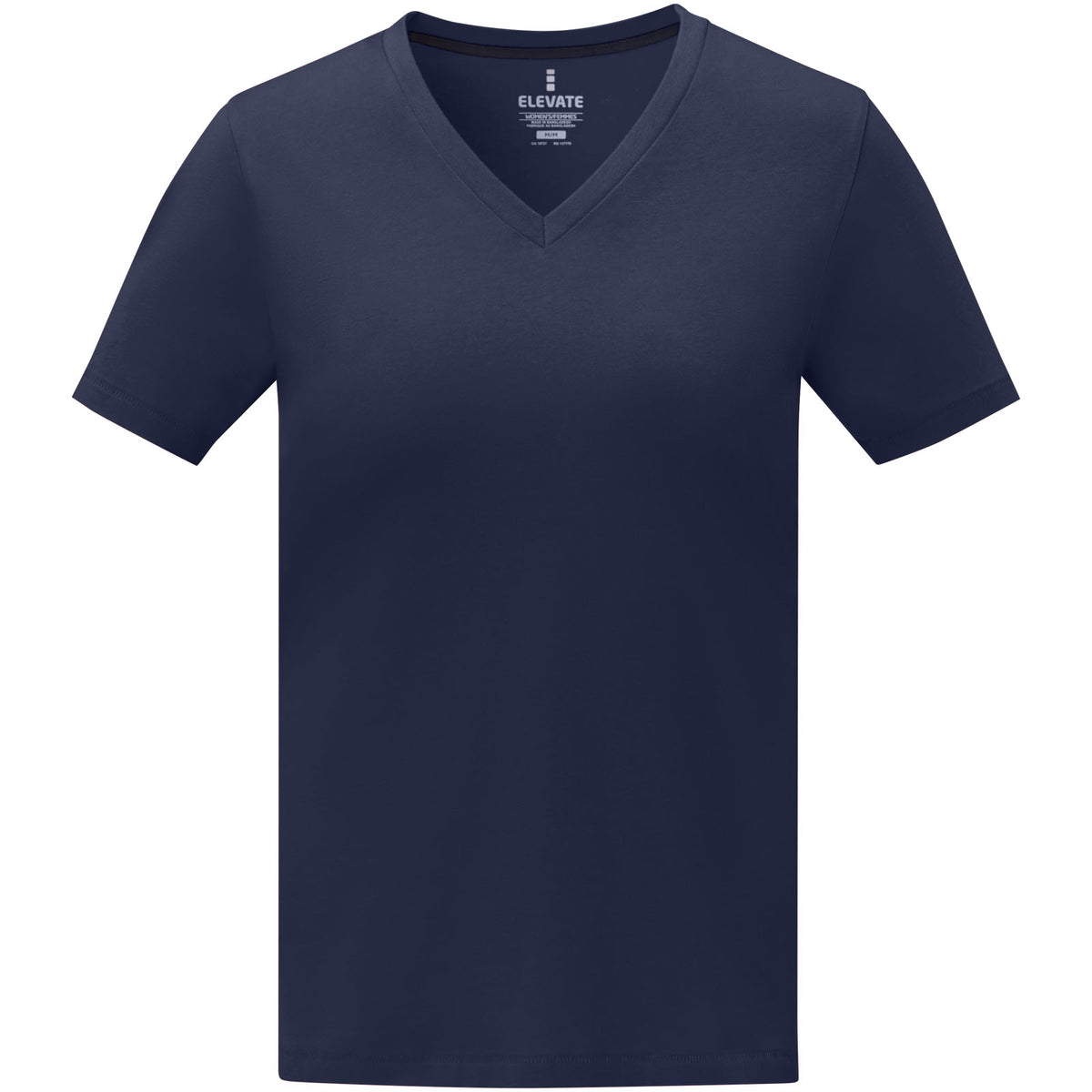 Somoto kortärmad V-ringad t-shirt till dam