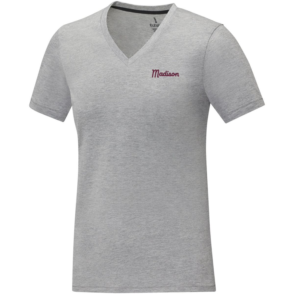 Somoto kortärmad V-ringad t-shirt till dam