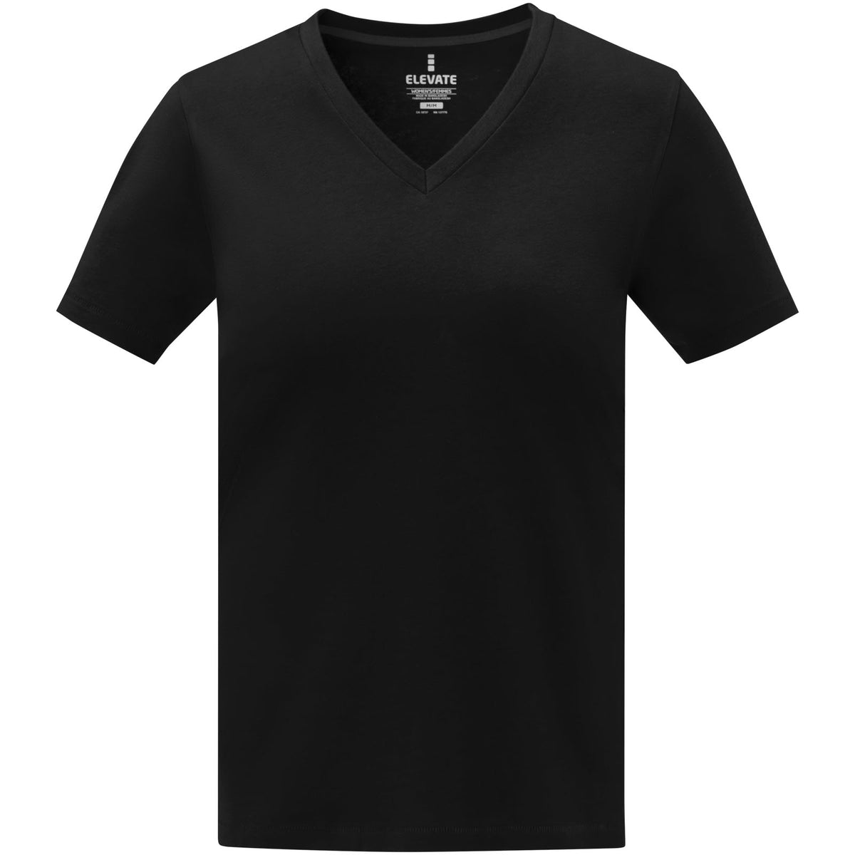 Somoto kortärmad V-ringad t-shirt till dam