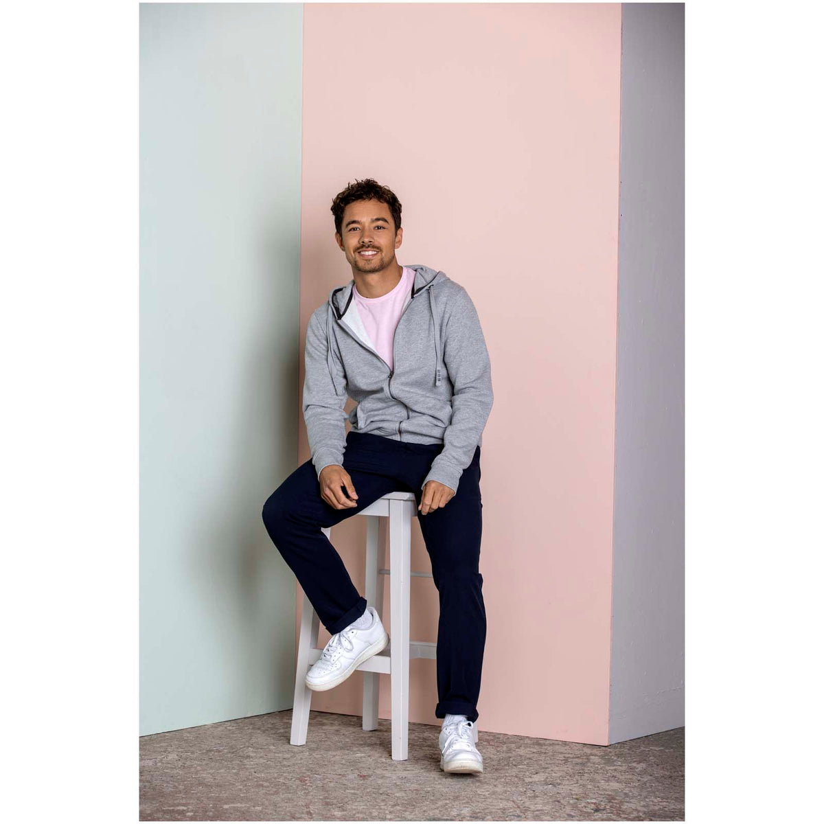 Arora 300 g/m² hoodie med hel dragkedja unisex