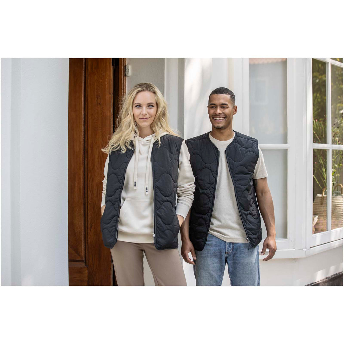 Quartz unisex quiltad väst av GRS-certifierat återvunnet material