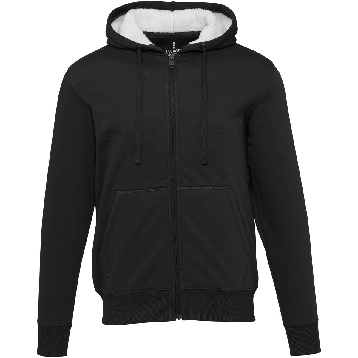 Natron 320 g/m² huvtröja av sherpa med hel dragkedja