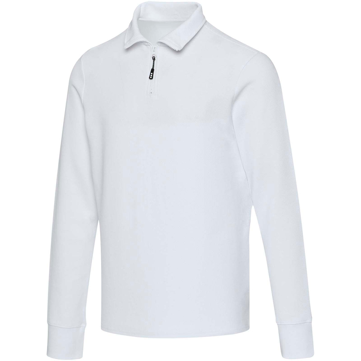 Apollo 245 g/m² långärmad unisex piké med halv dragkedja