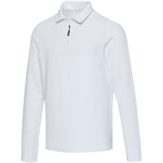 Apollo 245 g/m² långärmad unisex piké med halv dragkedja
