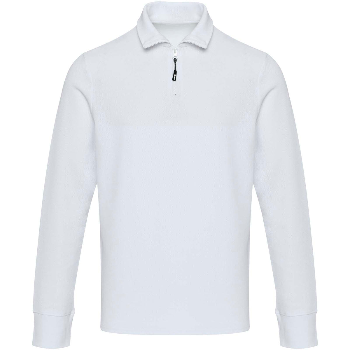 Apollo 245 g/m² långärmad unisex piké med halv dragkedja
