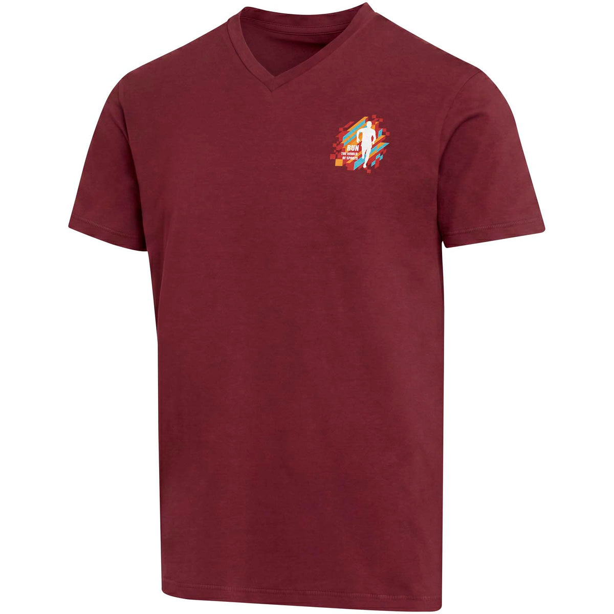 Balfour 200 g/m² kortärmad v-ringad unisex-T-shirt av ekologiskt OCS-material