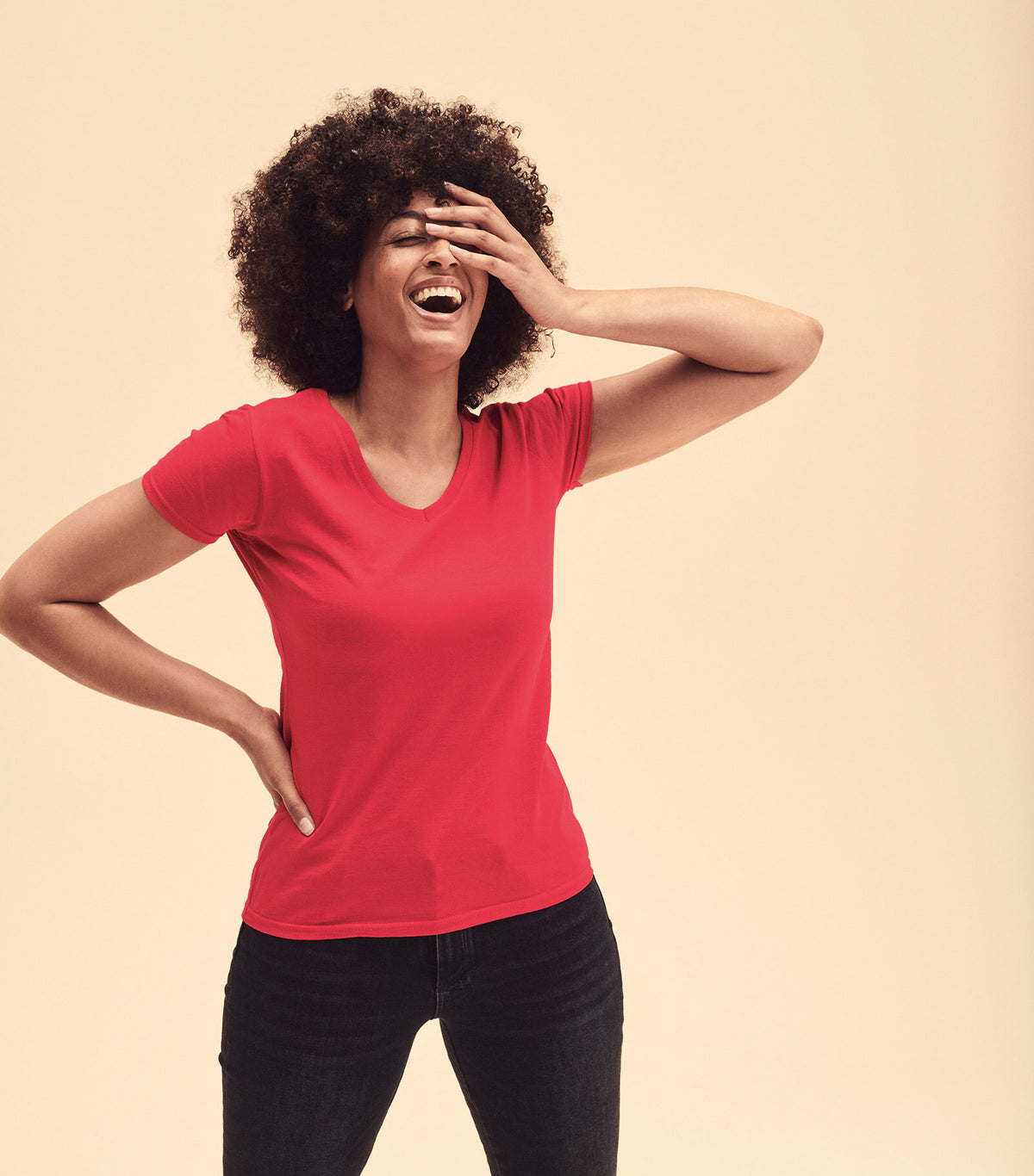 Ladies Valueweight V-Neck T