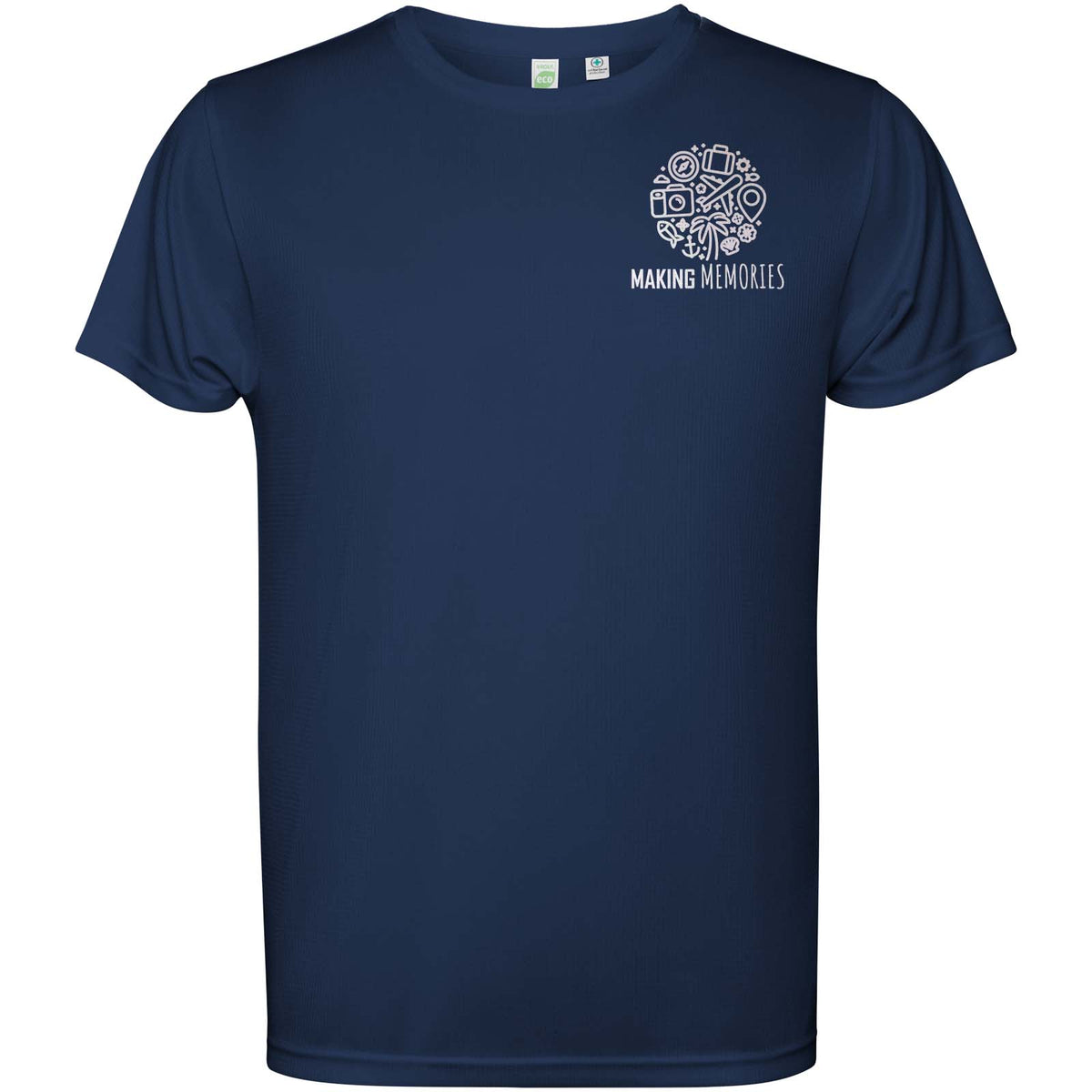 Estoril 125 g/m² kortärmad funktions T-shirt för barn