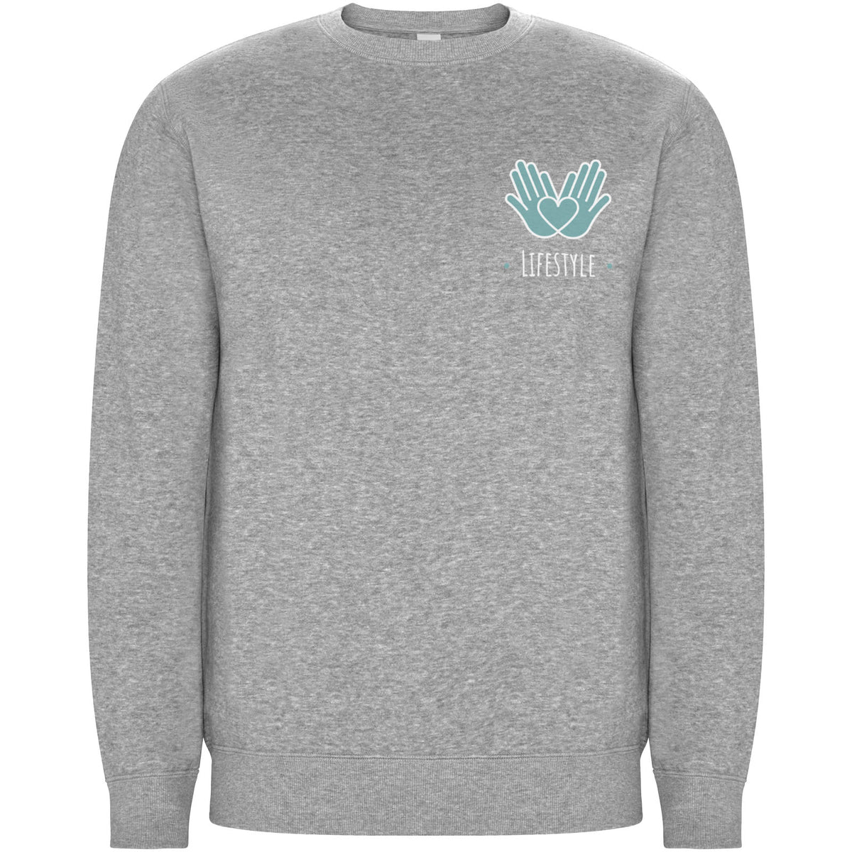 Batian 300 g/m² unisex tröja med rund hals ekologisk bomull