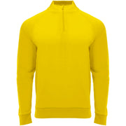 Epiro 200 g/m² långärmad unisex sweatshirt med kvartslång dragkedja