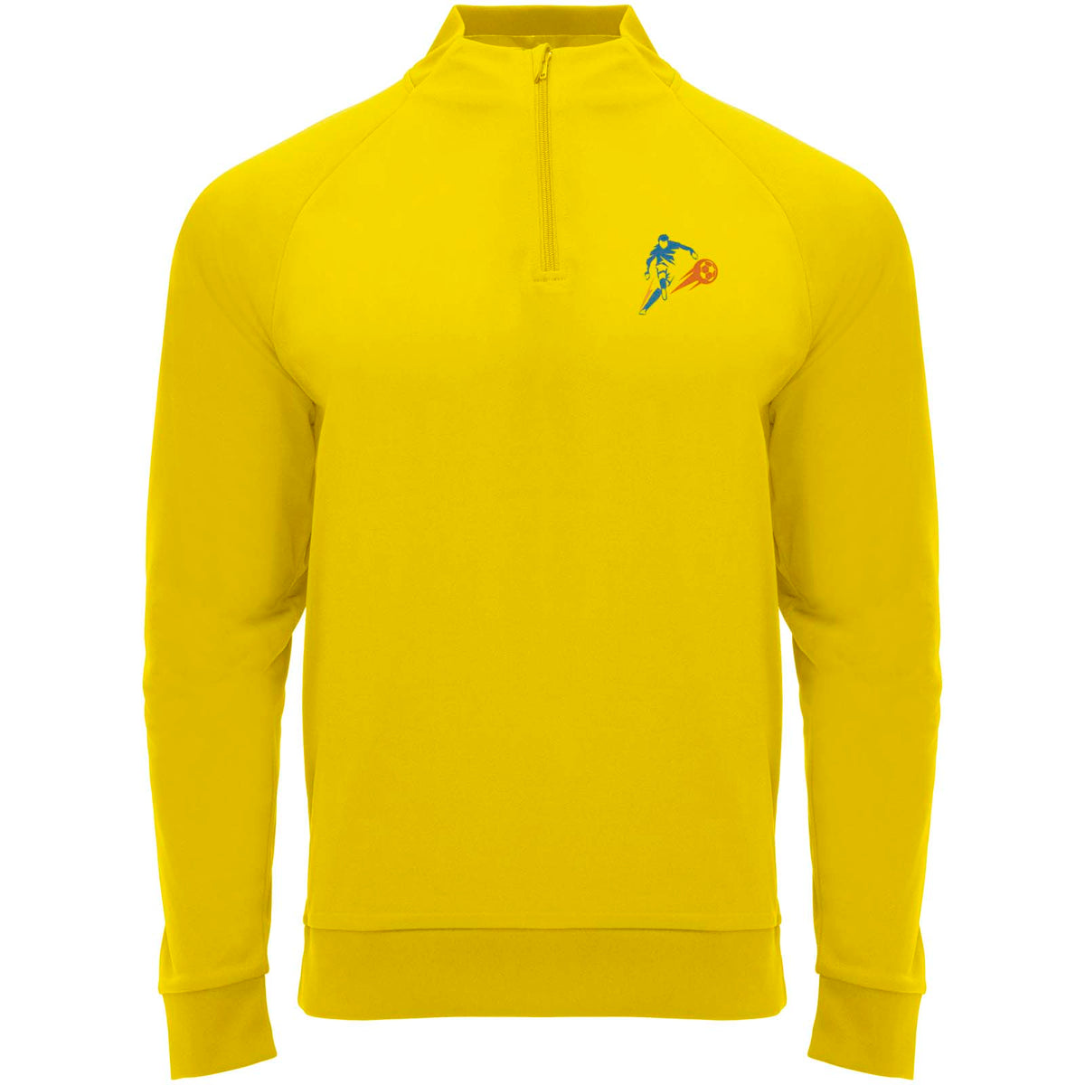 Epiro 200 g/m² långärmad unisex sweatshirt med kvartslång dragkedja