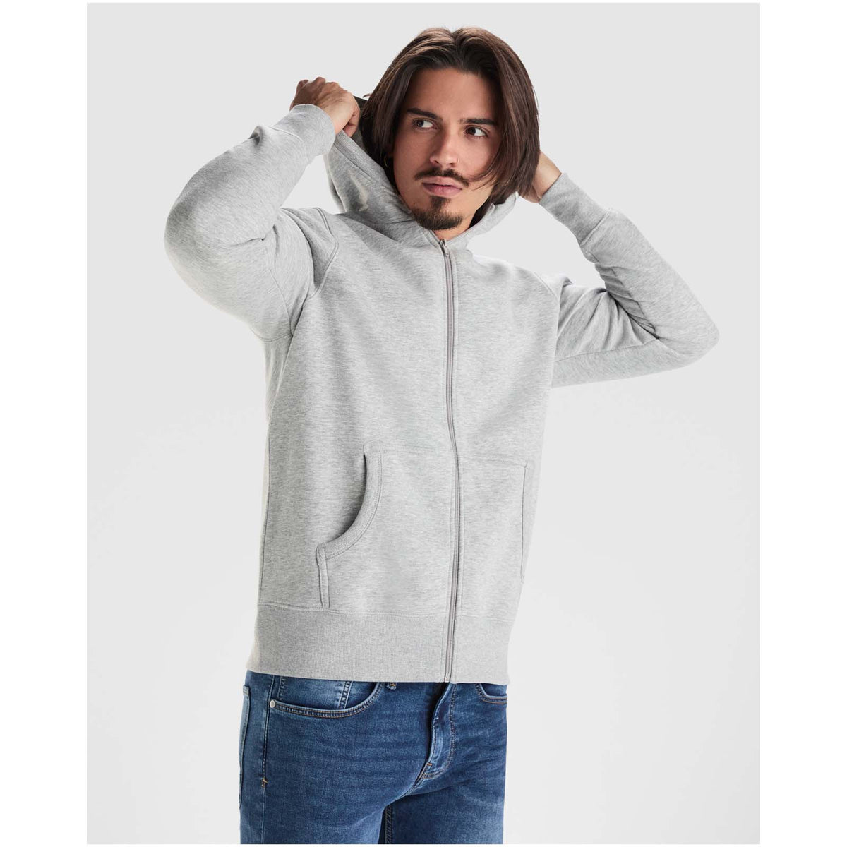 Montblanc 280 g/m² unisex hoodie med hellång dragkedja