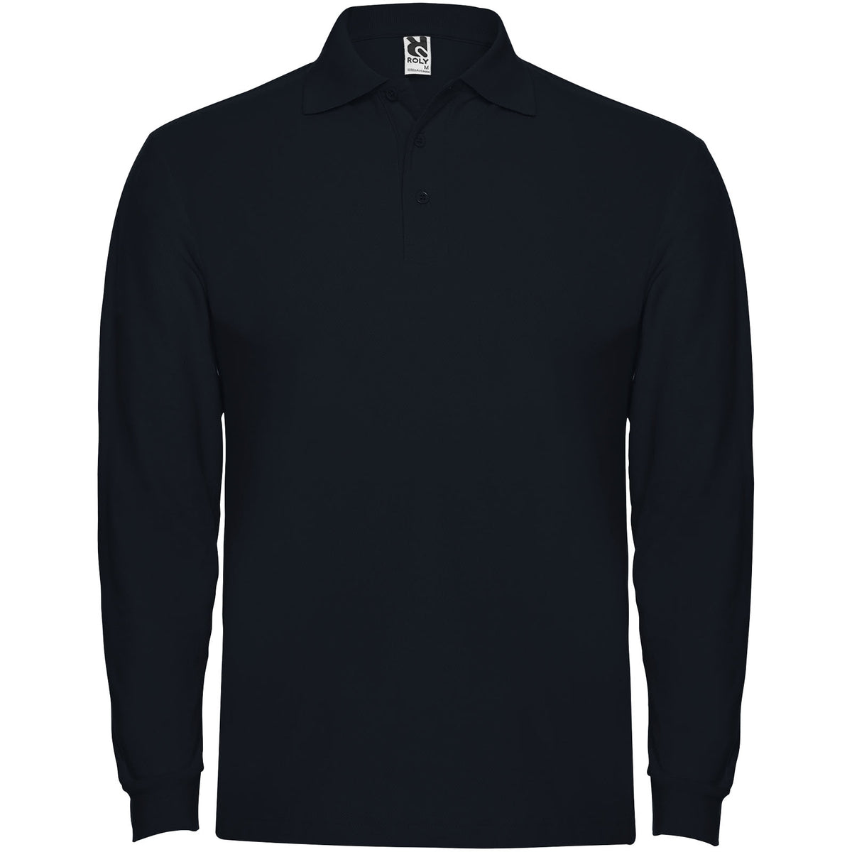 Estrella 220 g/m² långärmad pikétröja för herr