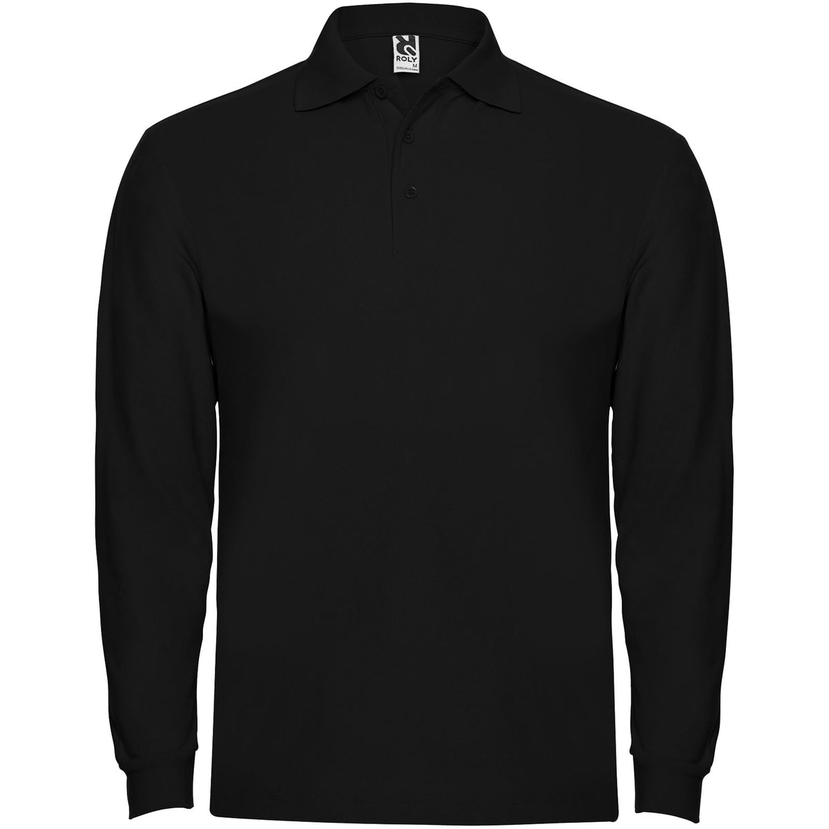 Estrella 220 g/m² långärmad pikétröja för herr