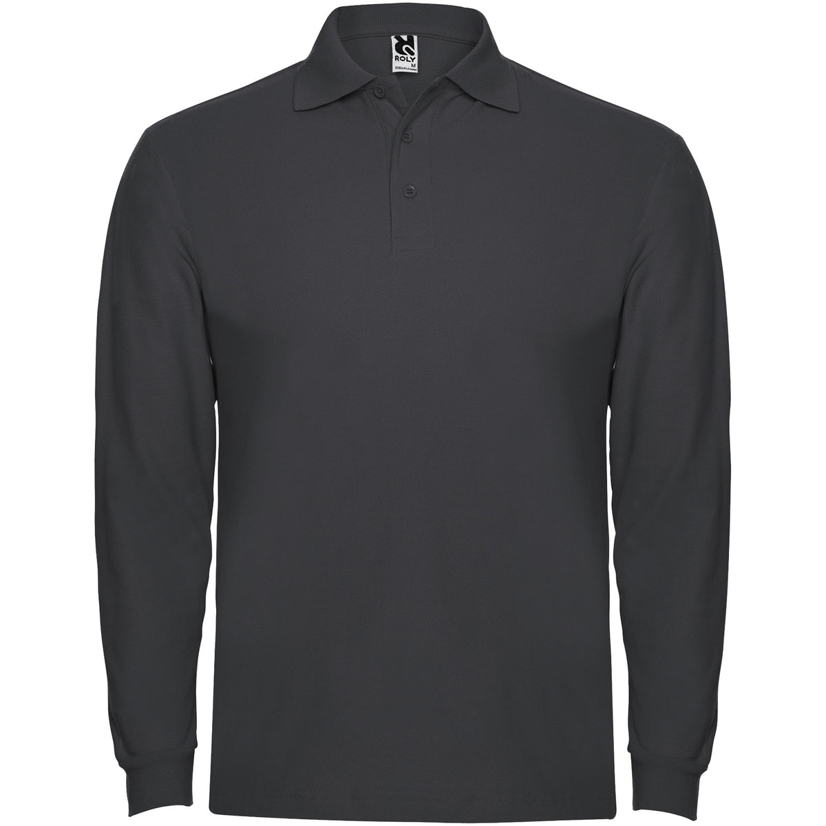 Estrella 220 g/m² långärmad pikétröja för herr