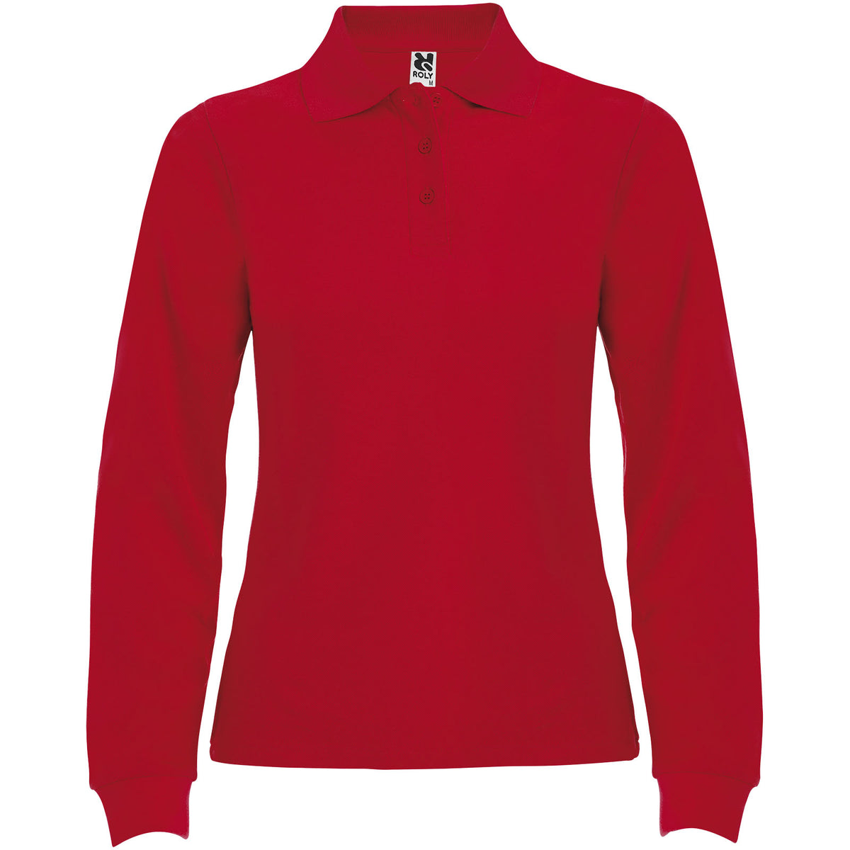 Estrella 220 g/m² långärmad pikétröja för dam