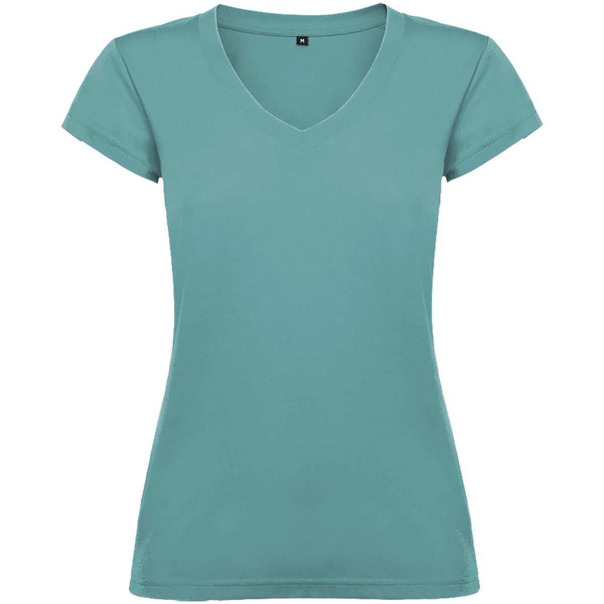 Victoria 155 g/m² kortärmad v-ringad T-shirt för dam
