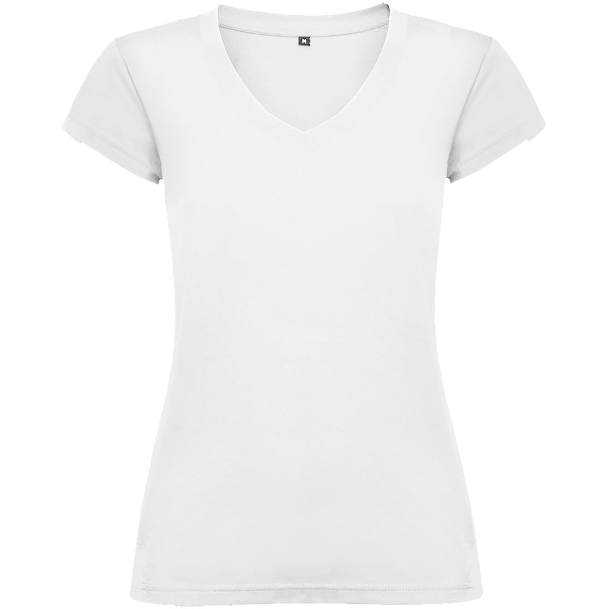 Victoria 155 g/m² kortärmad v-ringad T-shirt för dam