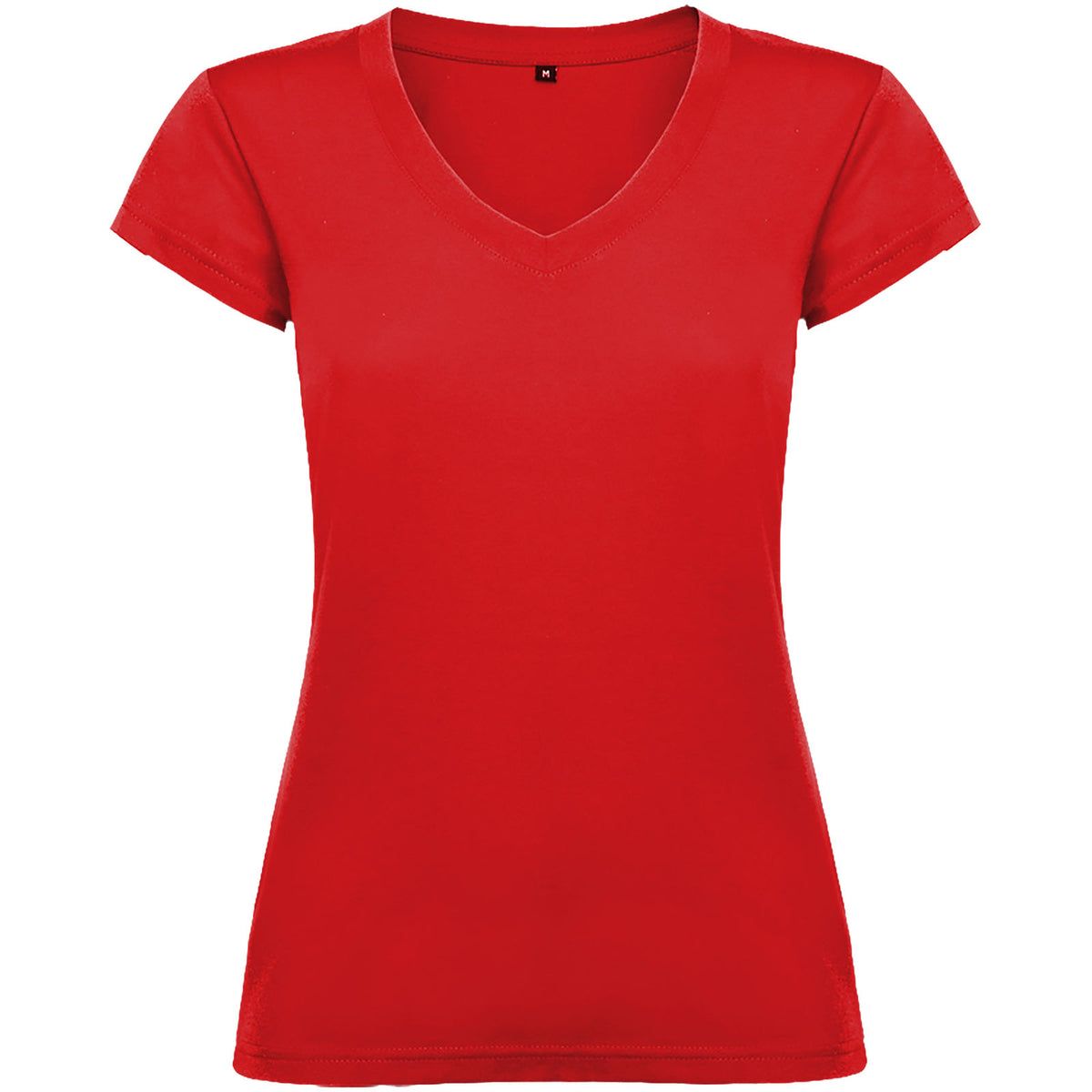 Victoria 155 g/m² kortärmad v-ringad T-shirt för dam