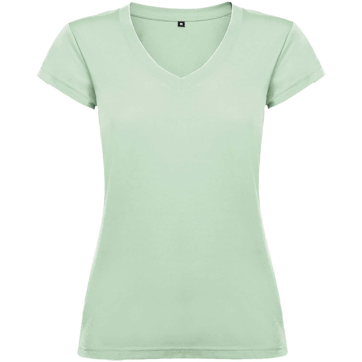 Victoria 155 g/m² kortärmad v-ringad T-shirt för dam