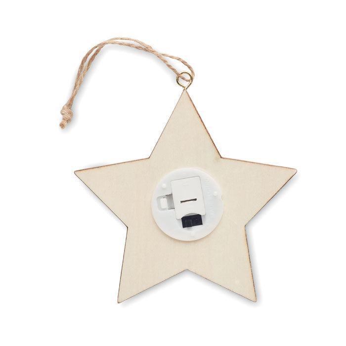 MDF-julstjärna med ljus
