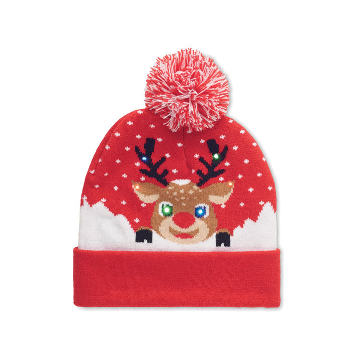 Stickad julmössa LED