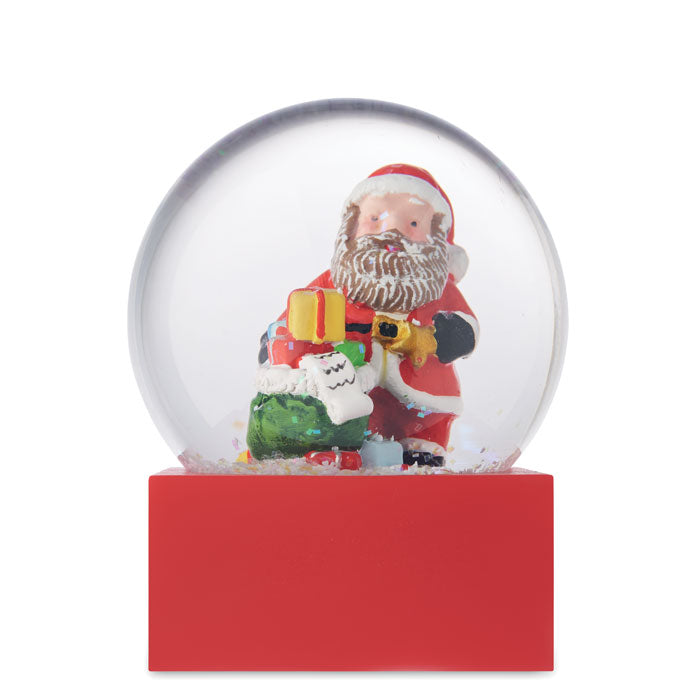 Snöboll glasprydnad
