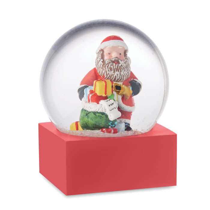 Snöboll glasprydnad