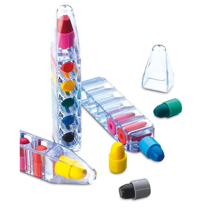 Set med 6 vaxkritor