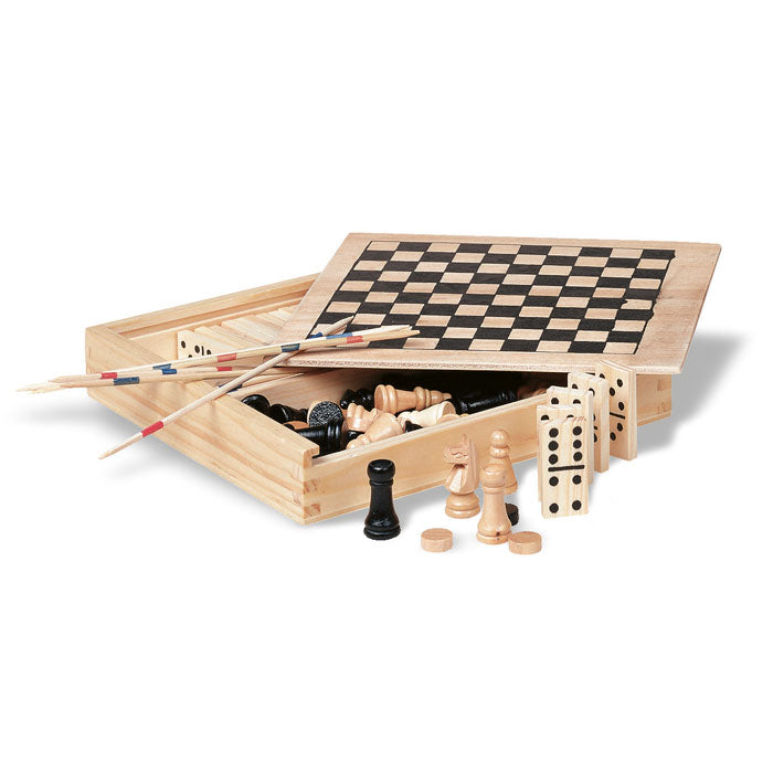 Låda med spel
