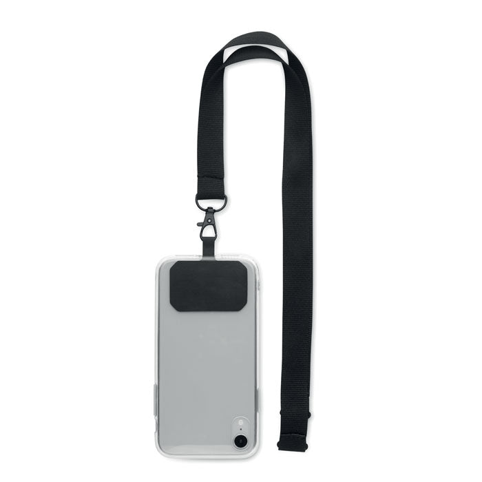 Logoband med telefonhållare