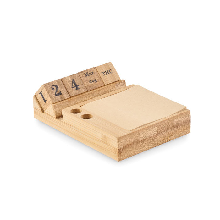 Skrivbordskalender i bambu