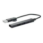 USB 4 portar hubb 19 cm