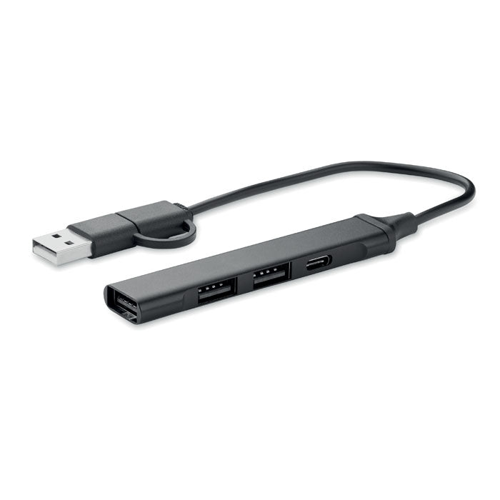 USB 4 portar hubb 19 cm