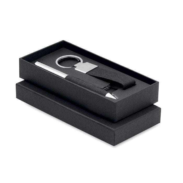 Presentset penna/nyckelring