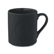 Matt ribbad keramikmugg 340 ml