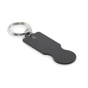 Nyckelring + kundvagnsmynt €1