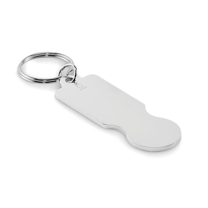 Nyckelring + kundvagnsmynt €1