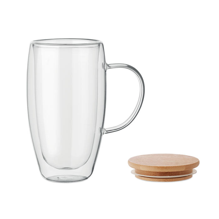 Dubbelväggig glasmugg 450 ml