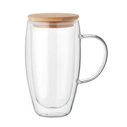 Dubbelväggig glasmugg 450 ml