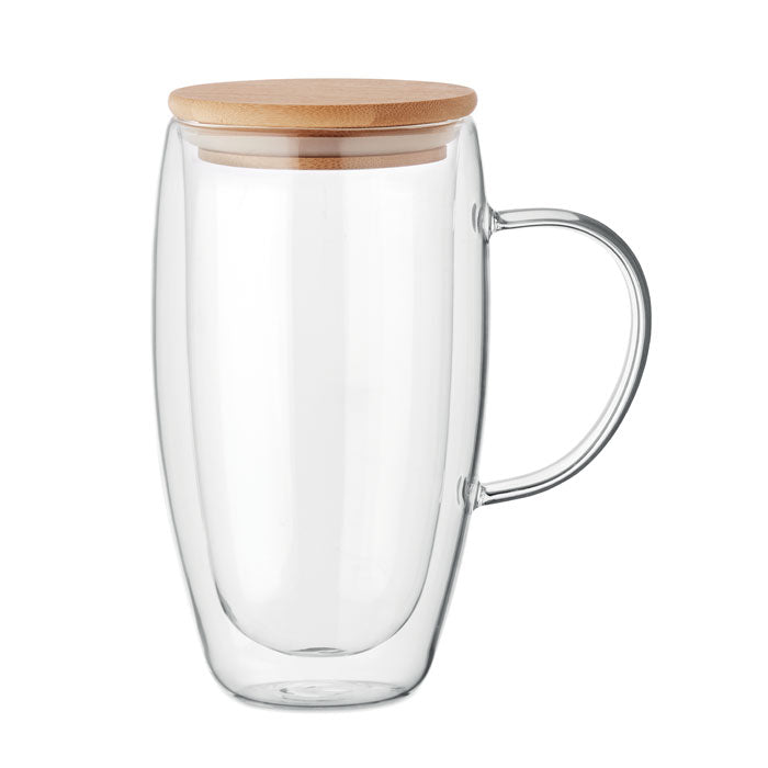 Dubbelväggig glasmugg 450 ml