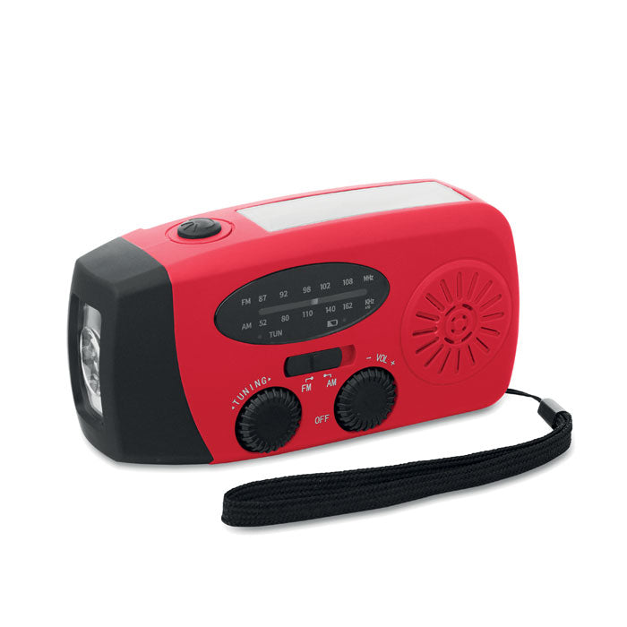 Bärbar radio med LED-ficklampa MO2746-