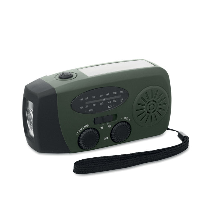 Bärbar radio med LED-ficklampa MO2746-