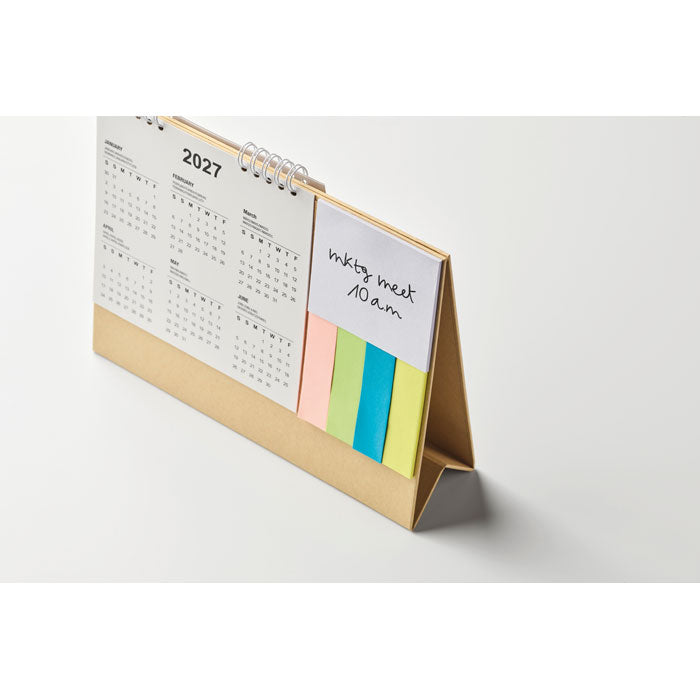 Skrivbordskalender med memopad