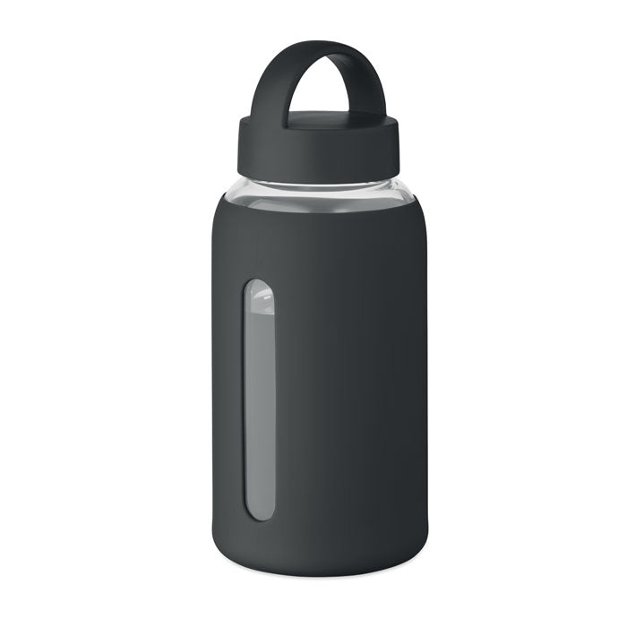 Hög borosilikatglasflaska